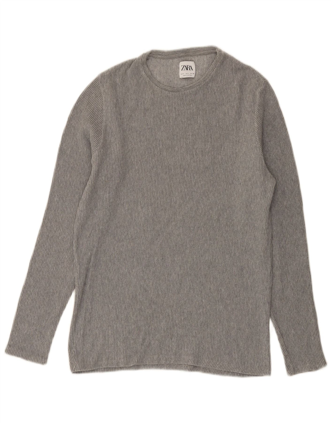 Zara Hombre Top Manga Larga Small Gris