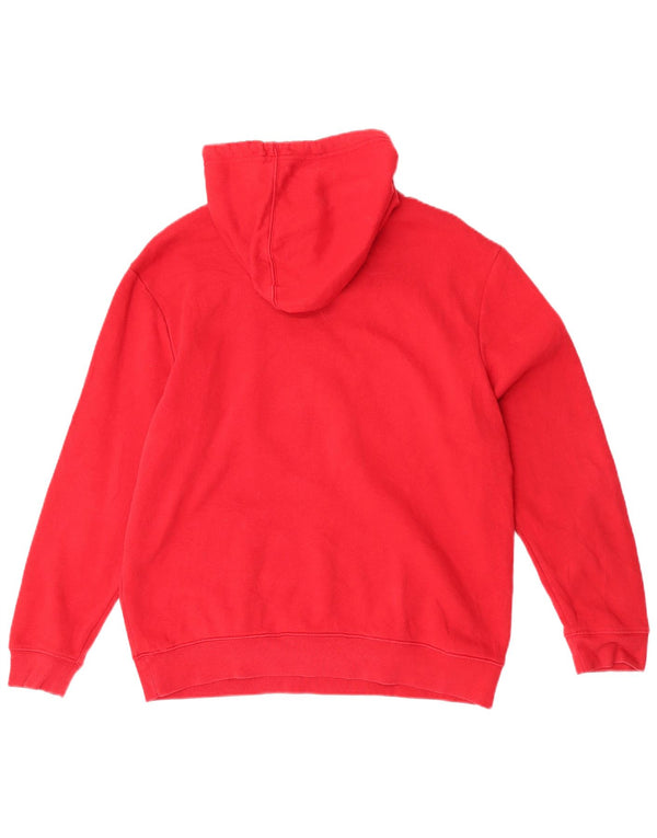 Gap - Jersey con capucha para mujer, diseño gráfico de gran tamaño, talla 40, algodón rojo mediano