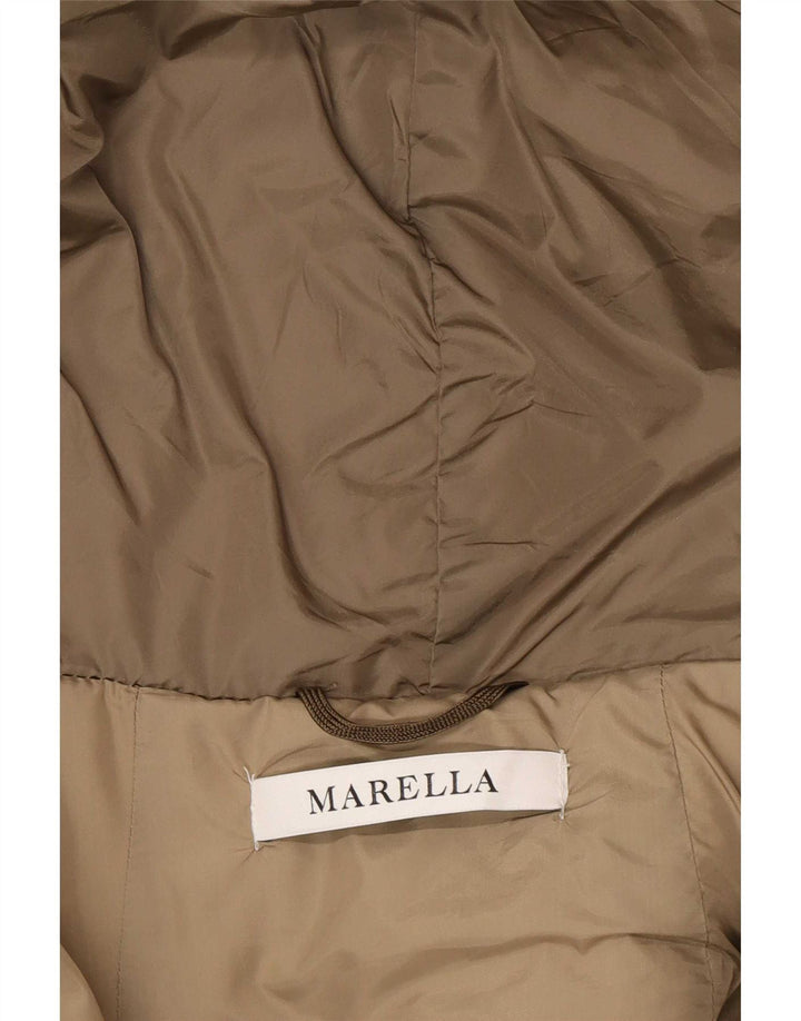Marella Chaqueta acolchada para mujer UK 42 Poliamida marrón medio