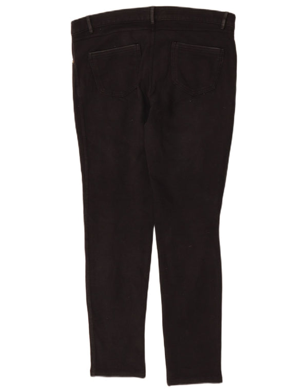 Zara Mujer Pantalón Casual Slim Medium W28 L26 Algodón Negro