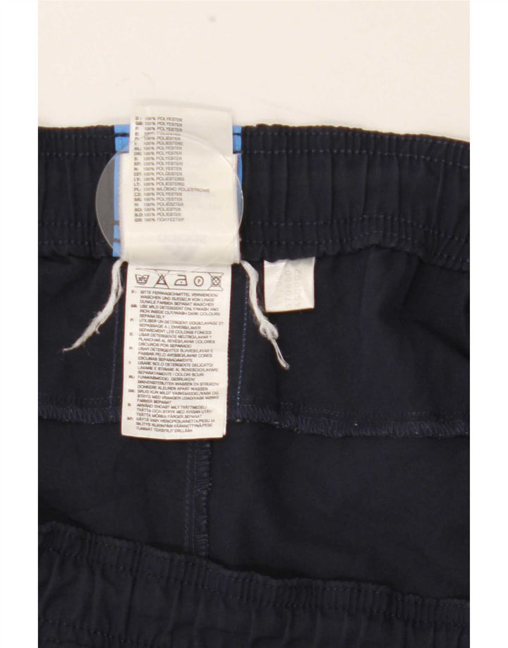 Adidas - Pantalones cortos deportivos para hombre, talla grande, poliéster, color azul marino