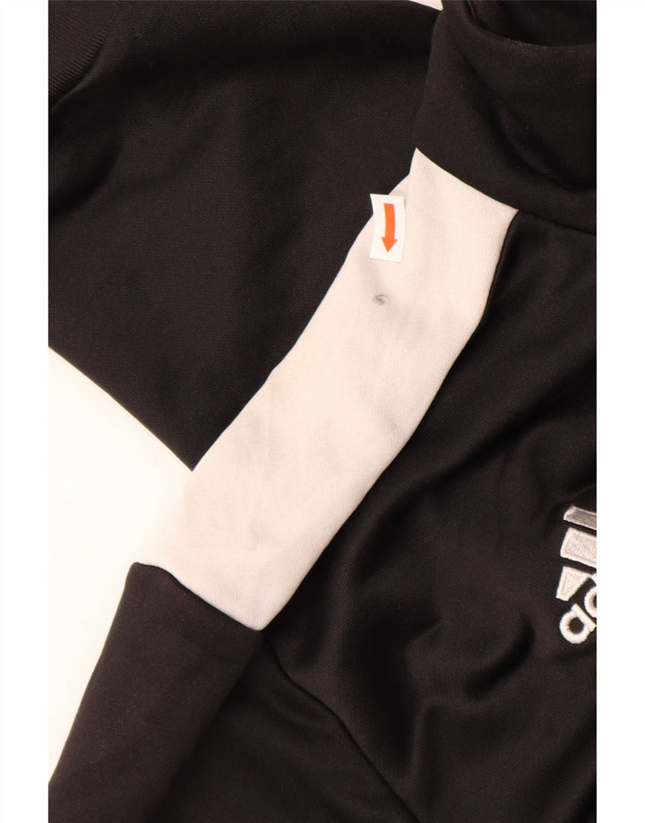 ADIDAS Hombre Chándal Top Chaqueta Grande Negro Colorblock Poliéster