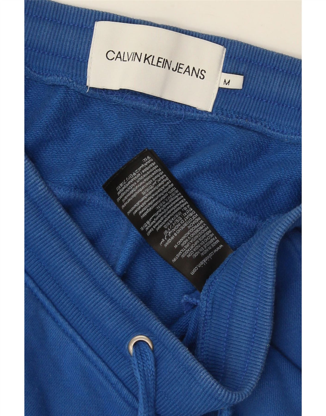 Pantalones cortos deportivos Calvin Klein para hombre de algodón azul medio