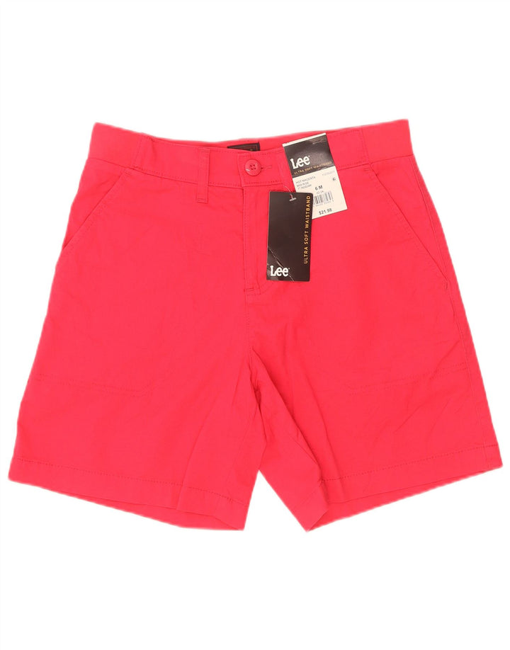Lee pantalones cortos chinos para mujer US 6 mediano W30 algodón rojo