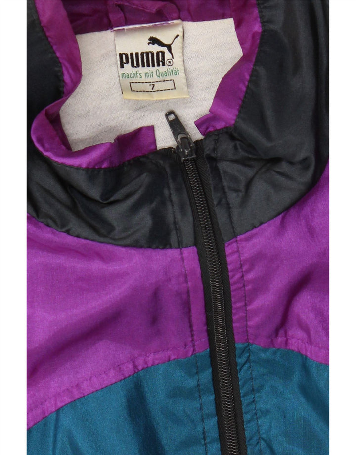 Puma Chaqueta de chándal para hombre, talla grande, color negro, poliamida