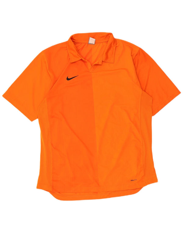Nike Polo Hombre ES 45/47 XL Naranja Poliéster