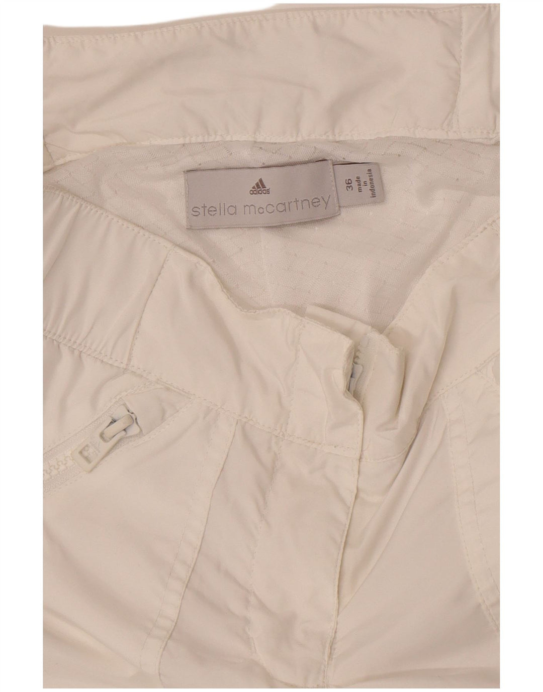 Adidas Pantalones impermeables para mujer EU 36 Small W28 L32 Blanco