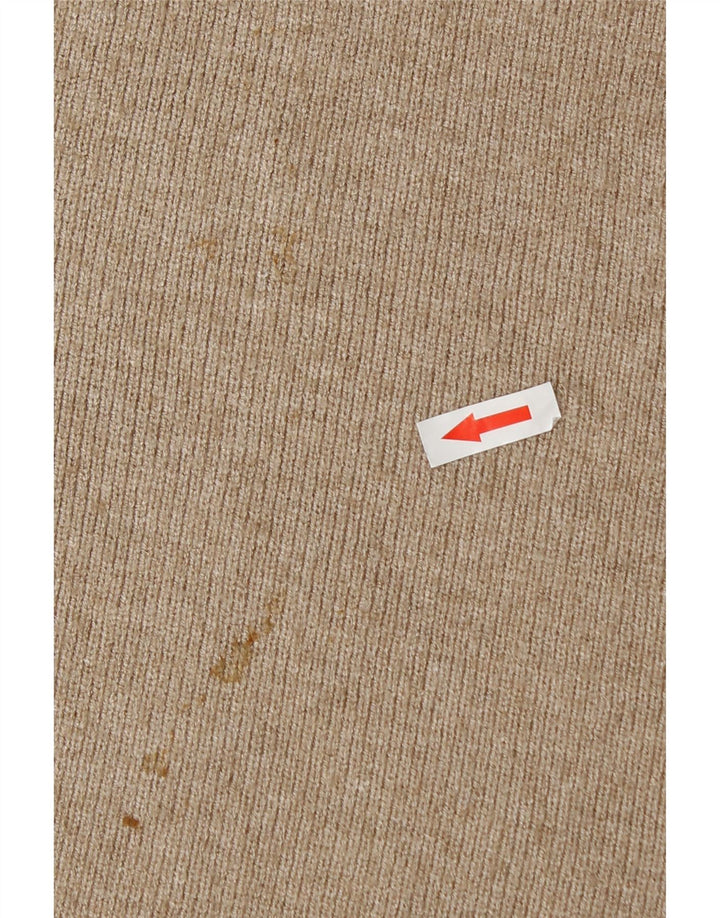 Zara Falda Acampanada Mediana W28 Viscosa Beige