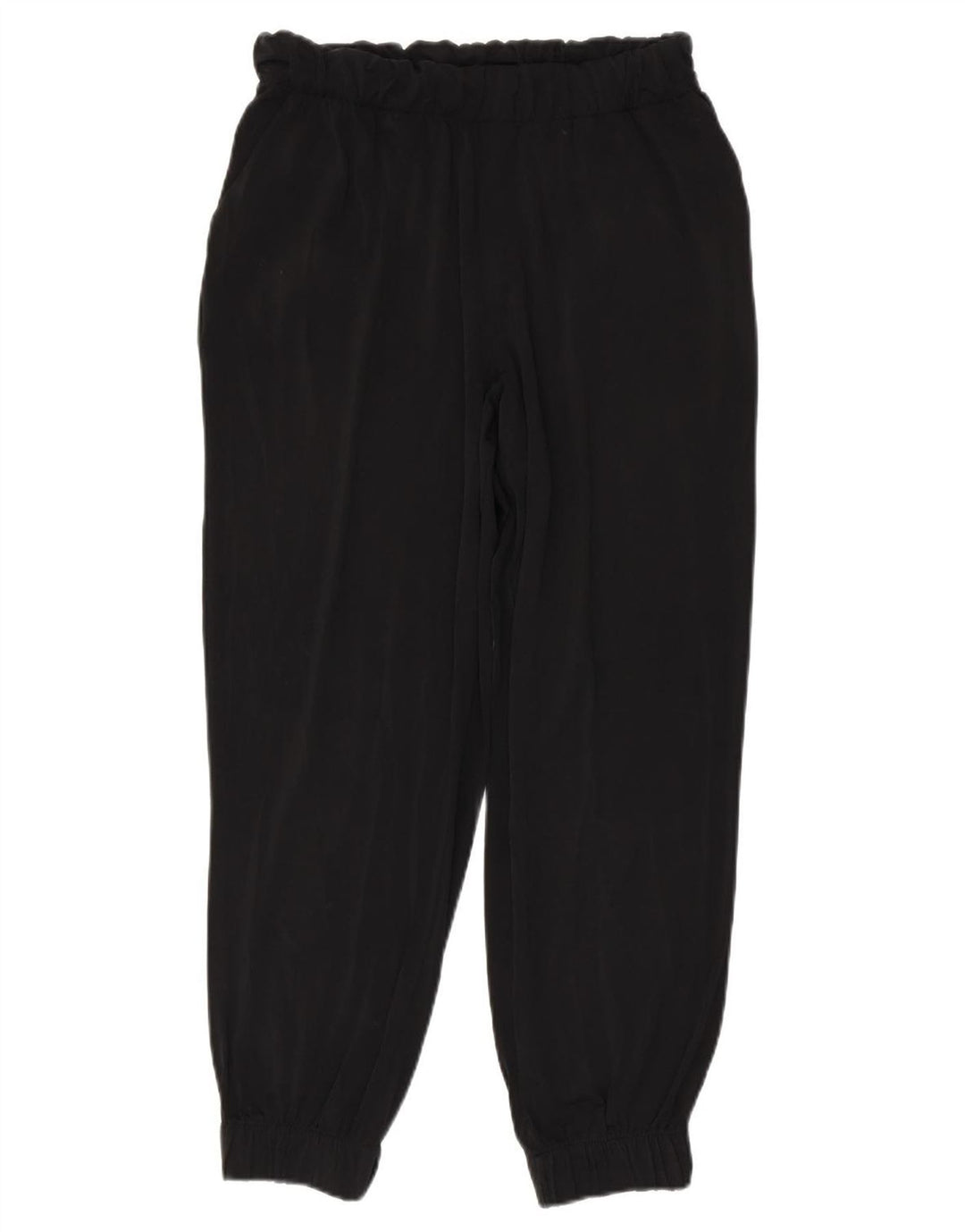 ZARA Mujer Pantalones De Chándal Joggers UK 42 Medium Negro