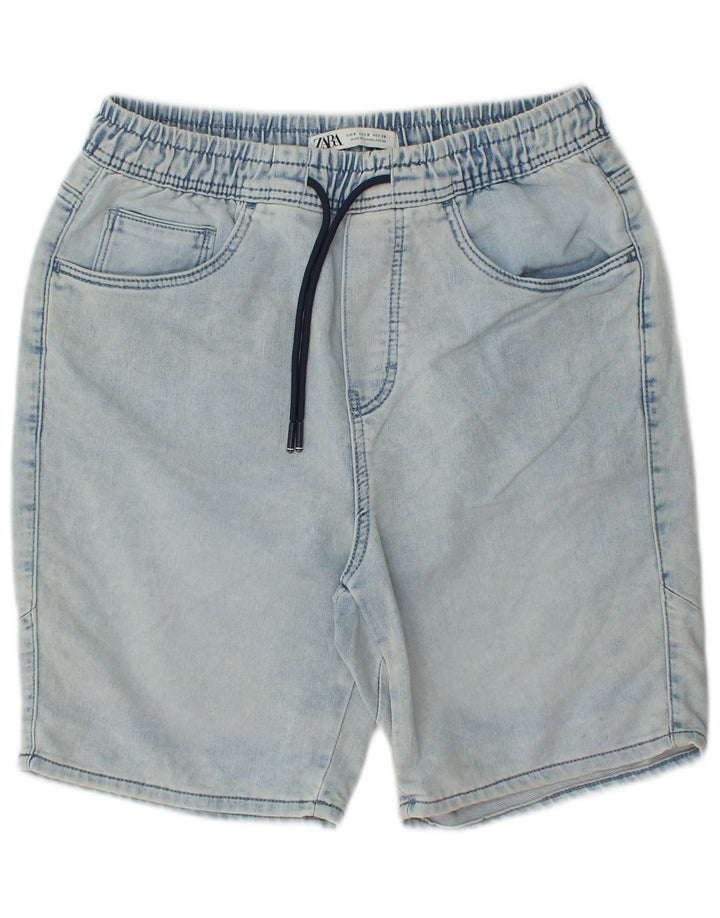Zara Hombre Shorts Vaqueros Pequeños W30 Algodón Azul