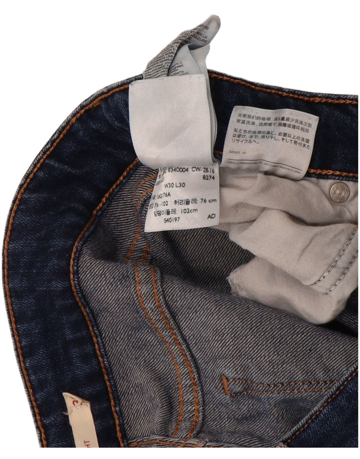 Vaqueros Levi's Mujer 714 Rectos W30 L30 Algodón Azul