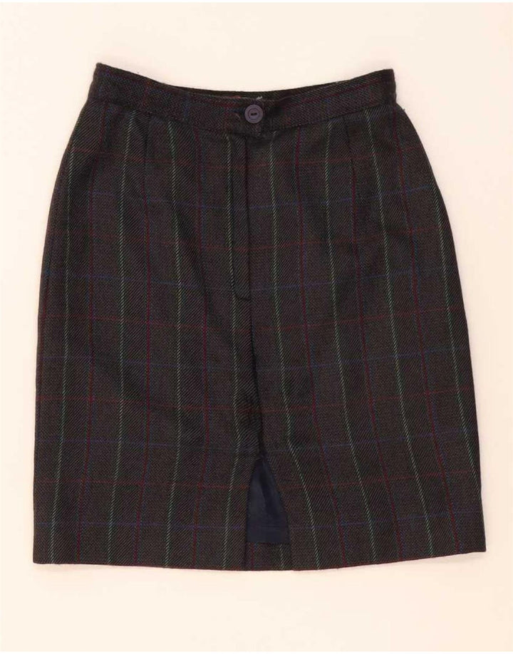 Conjunto de falda vintage de 2 piezas para mujer IT 42 Medium W26 Brown Check