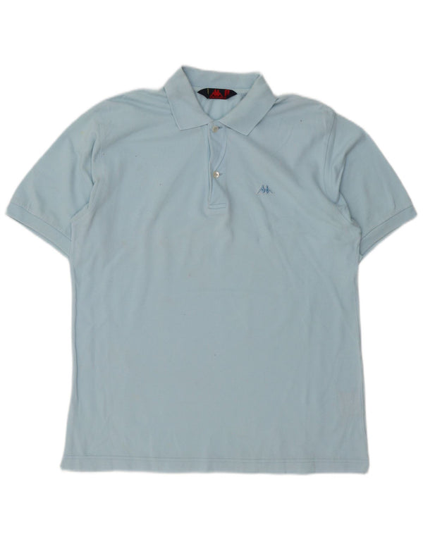 KAPPA Polo Hombre Algodón Azul Medio