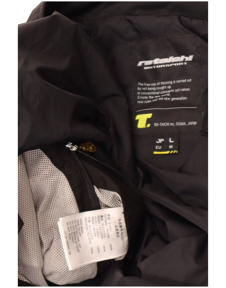 RS Taichi Chaqueta de corredor gráfica para hombre UK 38 Medium Black Colourblock Nylon