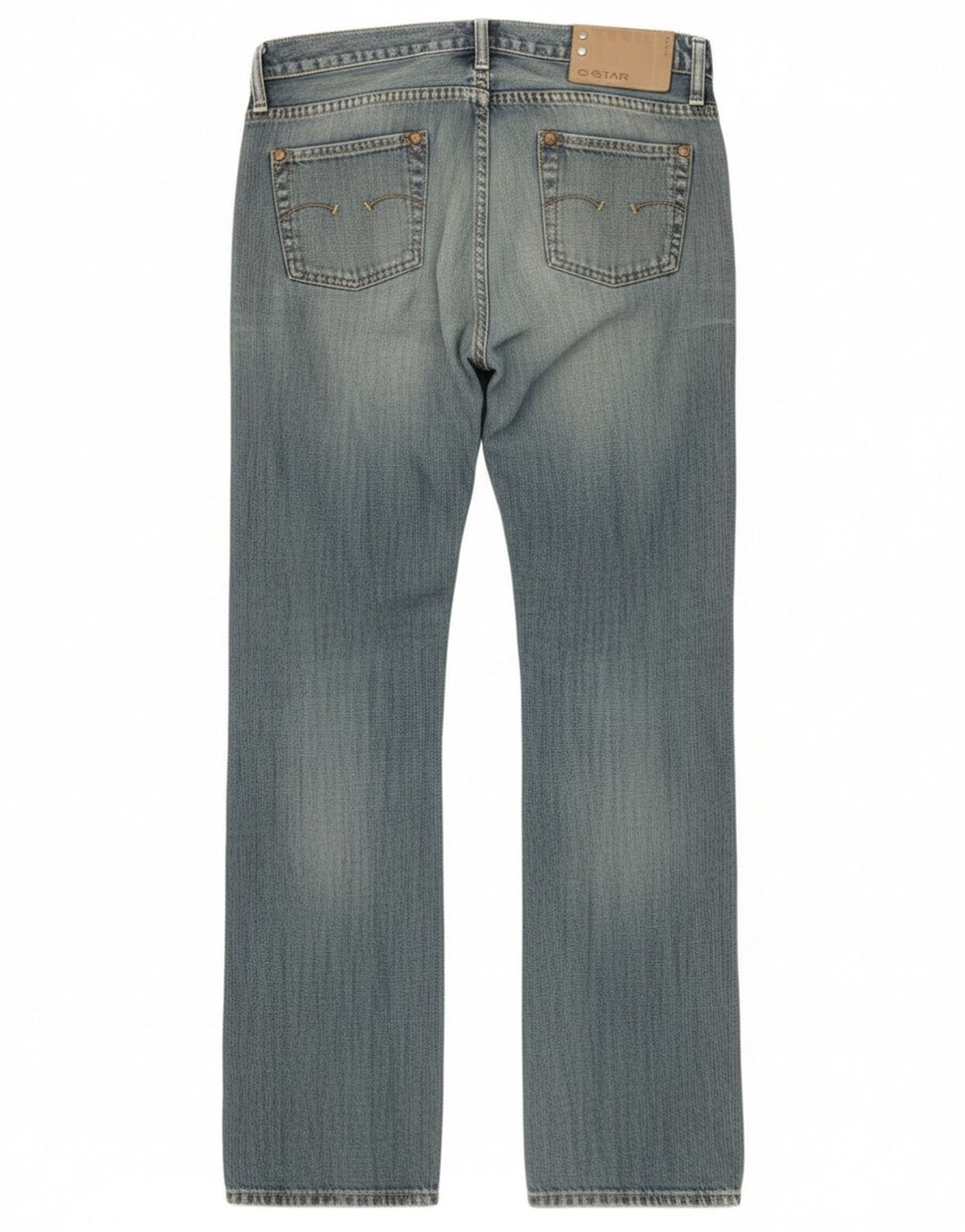 Vaqueros Rectos G-Star Mujer W26 L32 Algodón Azul