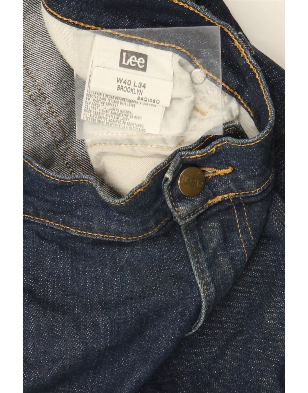 LEE Pantalones cortos vaqueros Brooklyn para hombre W40 XL Algodón azul marino