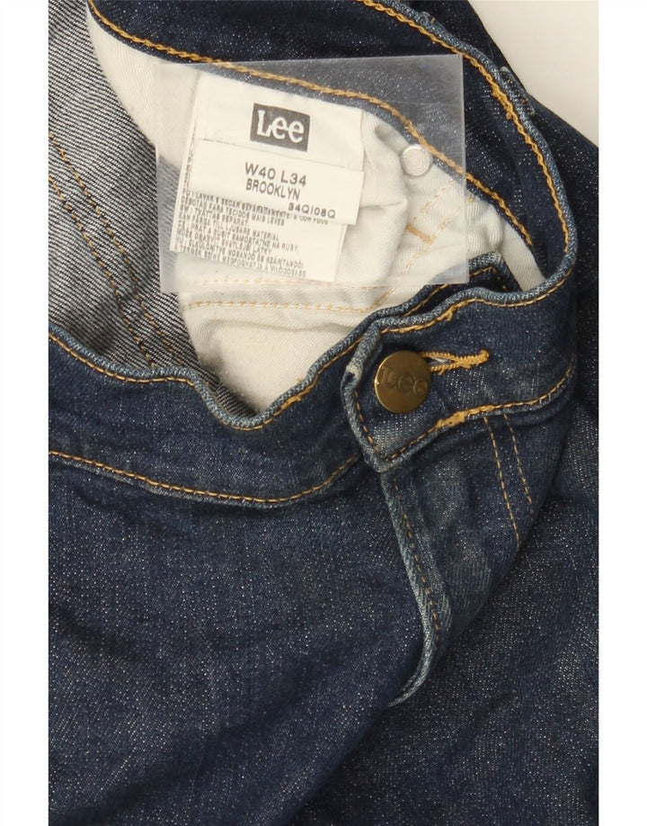 LEE Pantalones cortos vaqueros Brooklyn para hombre W40 XL Algodón azul marino