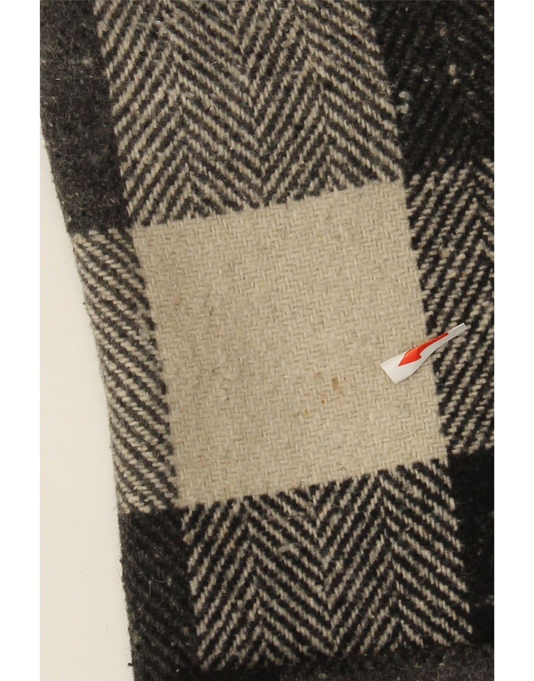 Vintage Mujer Gilet IT 44 Mediano Negro Check Lana