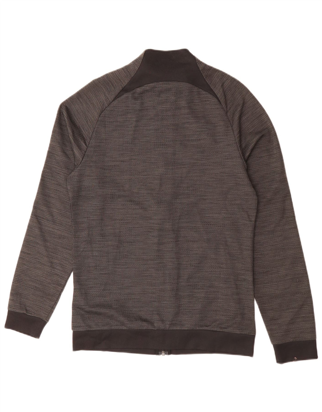 NIKE Mens Dri Fit Chándal Top Chaqueta Pequeña Gris Moteado Poliéster