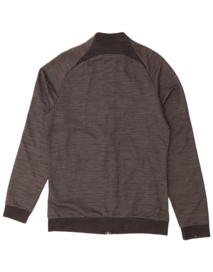 NIKE Mens Dri Fit Chándal Top Chaqueta Pequeña Gris Moteado Poliéster