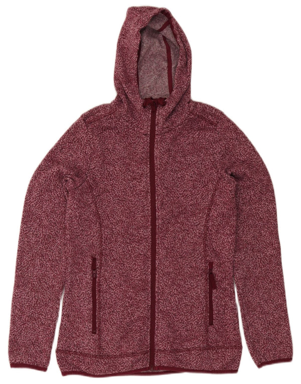 Mountain Warehouse Suéter con capucha y cremallera para mujer UK 42 Medium Borgoña
