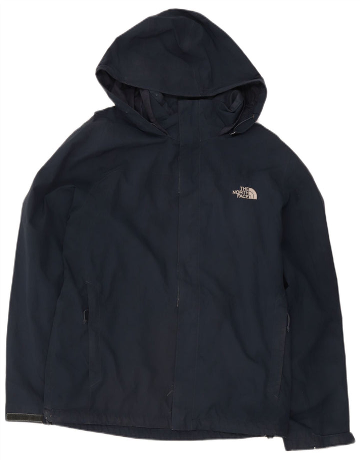The North Face Chaqueta impermeable con capucha para hombre UK 40 Large Poliéster azul marino