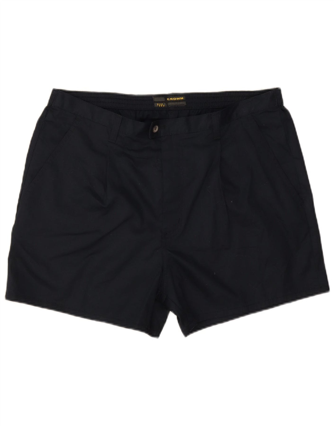 Crown Mens Pegged Chino Shorts W36 Grande Azul Marino Algodón