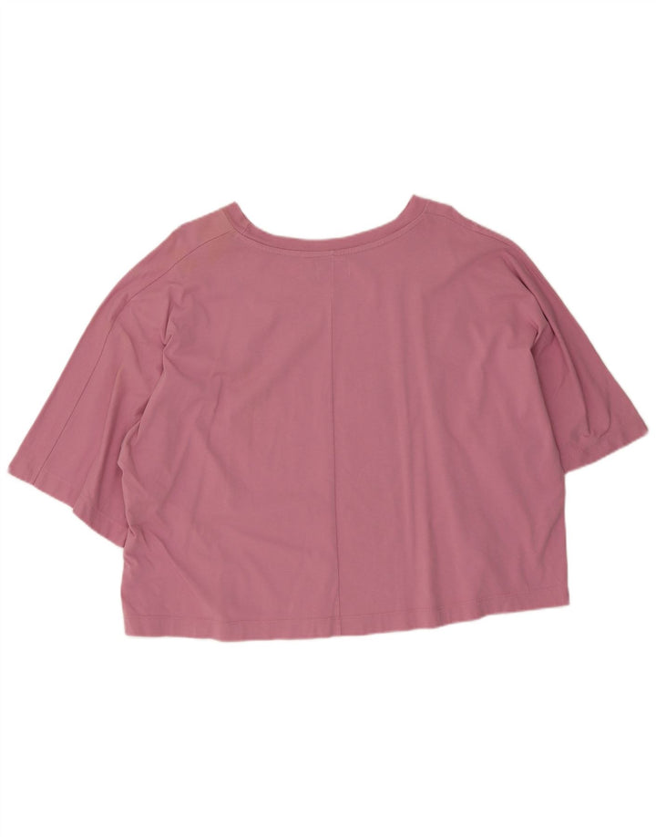 Converse Camiseta extragrande para mujer Top UK 10 Small Pink Cotton