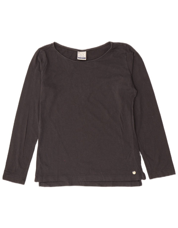 Champion Mujer Easy Fit Top Manga Larga UK 10 Small Gris Algodón
