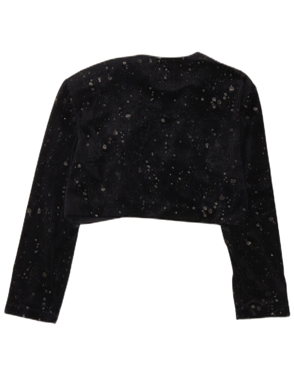 Joseph Ribkoff Chaqueta Bolero de Terciopelo para Mujer UK 40 XL Negro Manchado