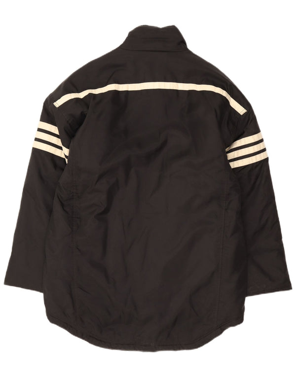 Adidas Abrigo cortavientos para hombre UK 40/42 Medium Black Colourblock Sports