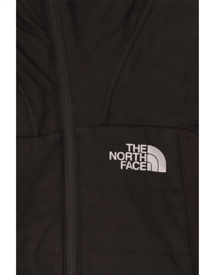 The North Face Sudadera con capucha y cremallera para hombre, talla mediana, negra