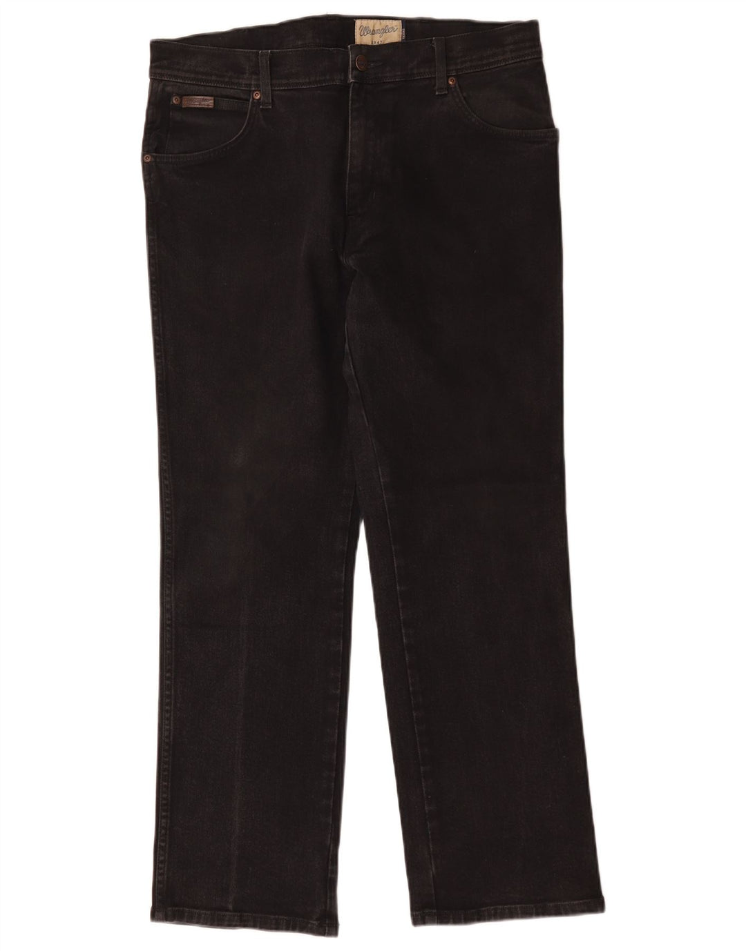 Wrangler Vaqueros rectos Texas para hombre W35 L30 Algodón negro