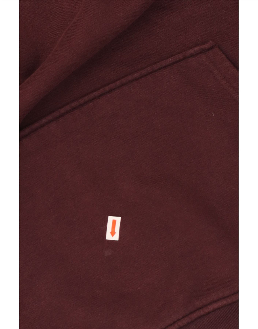 ADIDAS Jersey con capucha extragrande para mujer UK 10 Small Borgoña Algodón