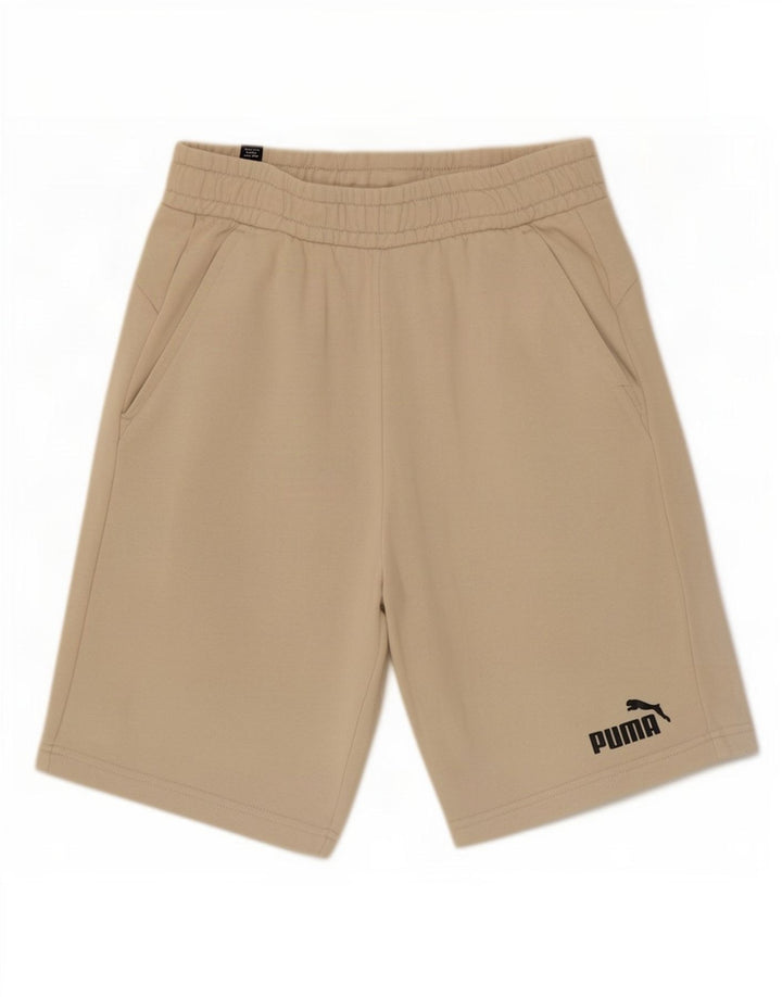 Pantalones Cortos Deportivos Puma Hombre Beige Medio Algodón