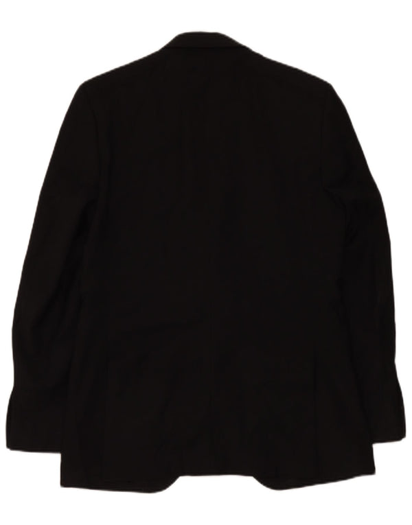 Marks & Spencer Chaqueta tipo blazer de 2 botones para hombre UK 38 Mediana lana negra