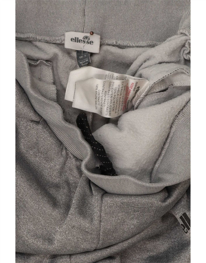 Ellesse Hombre Pantalones De Chándal Joggers Large Gris Moteado Poliéster