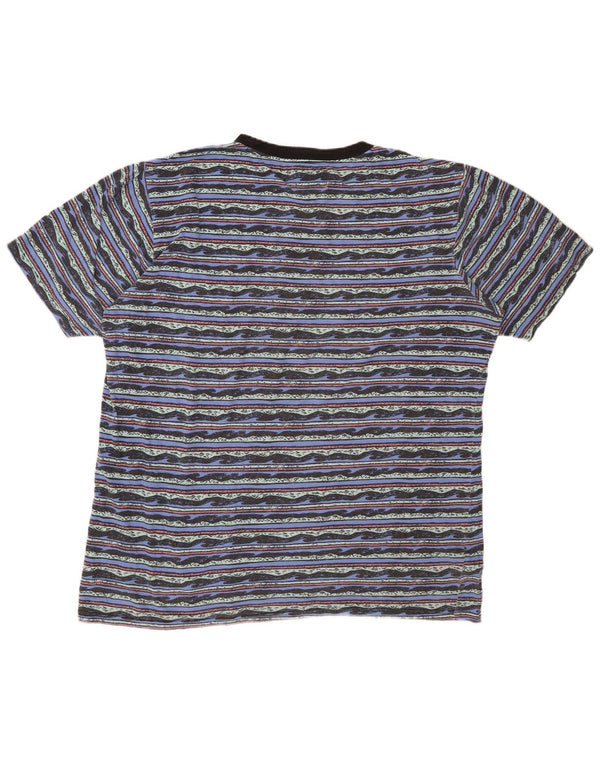 BILLABONG Camiseta gráfica para hombre Top 2XL Algodón a rayas azules