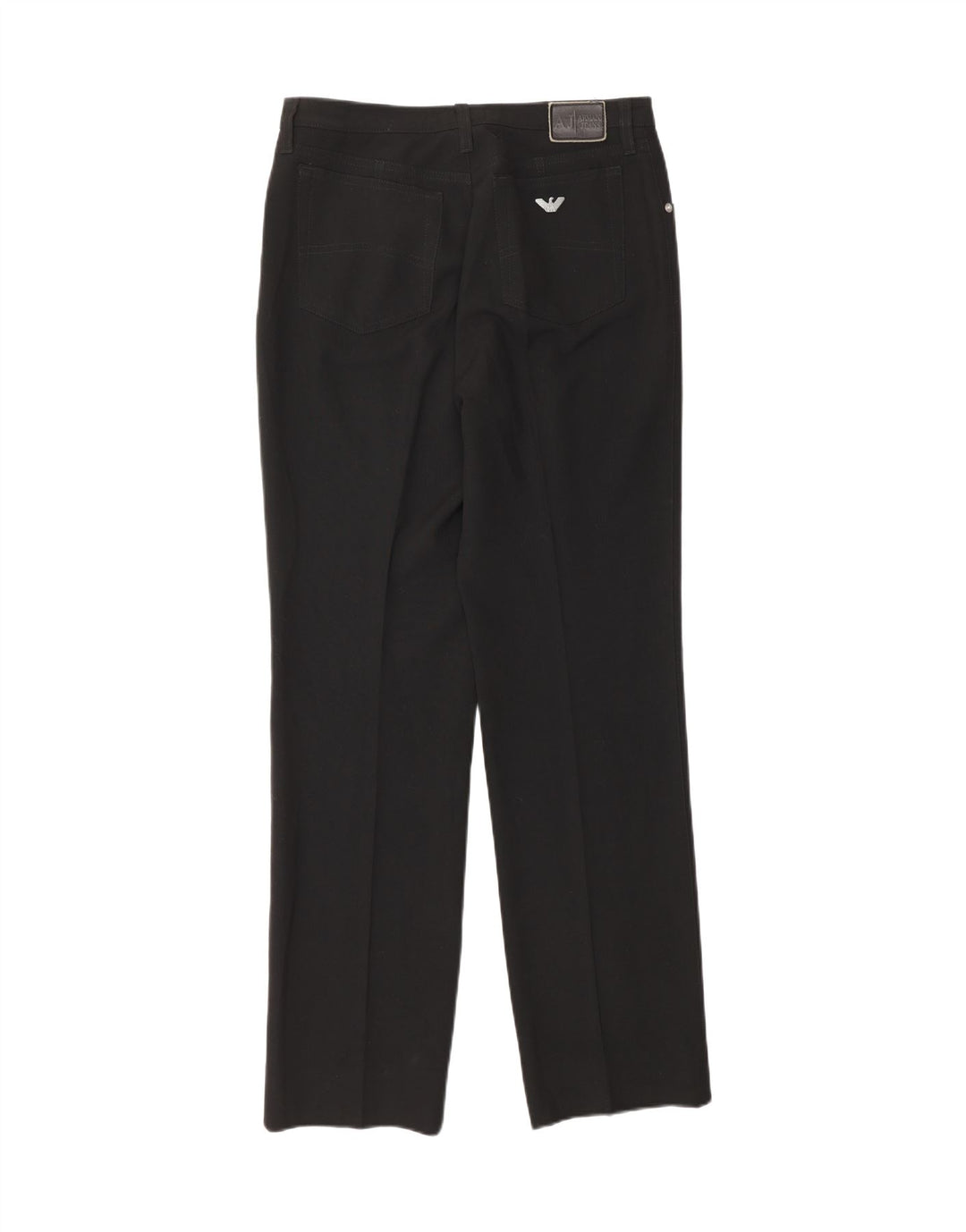 ARMANI Womens Straight Casual Trousers W30 L30 Black Polyester Vintage Armani and Second-Hand Armani from Messina Hembry 