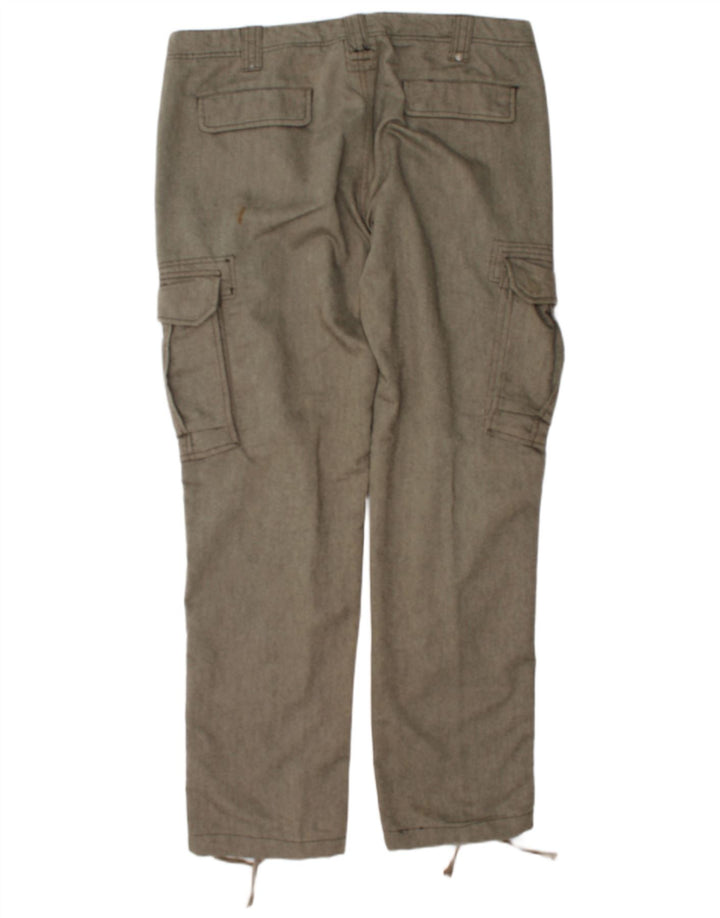 Pantalones cargo rectos Calvin Klein para hombre W36 L34 gris en espiga