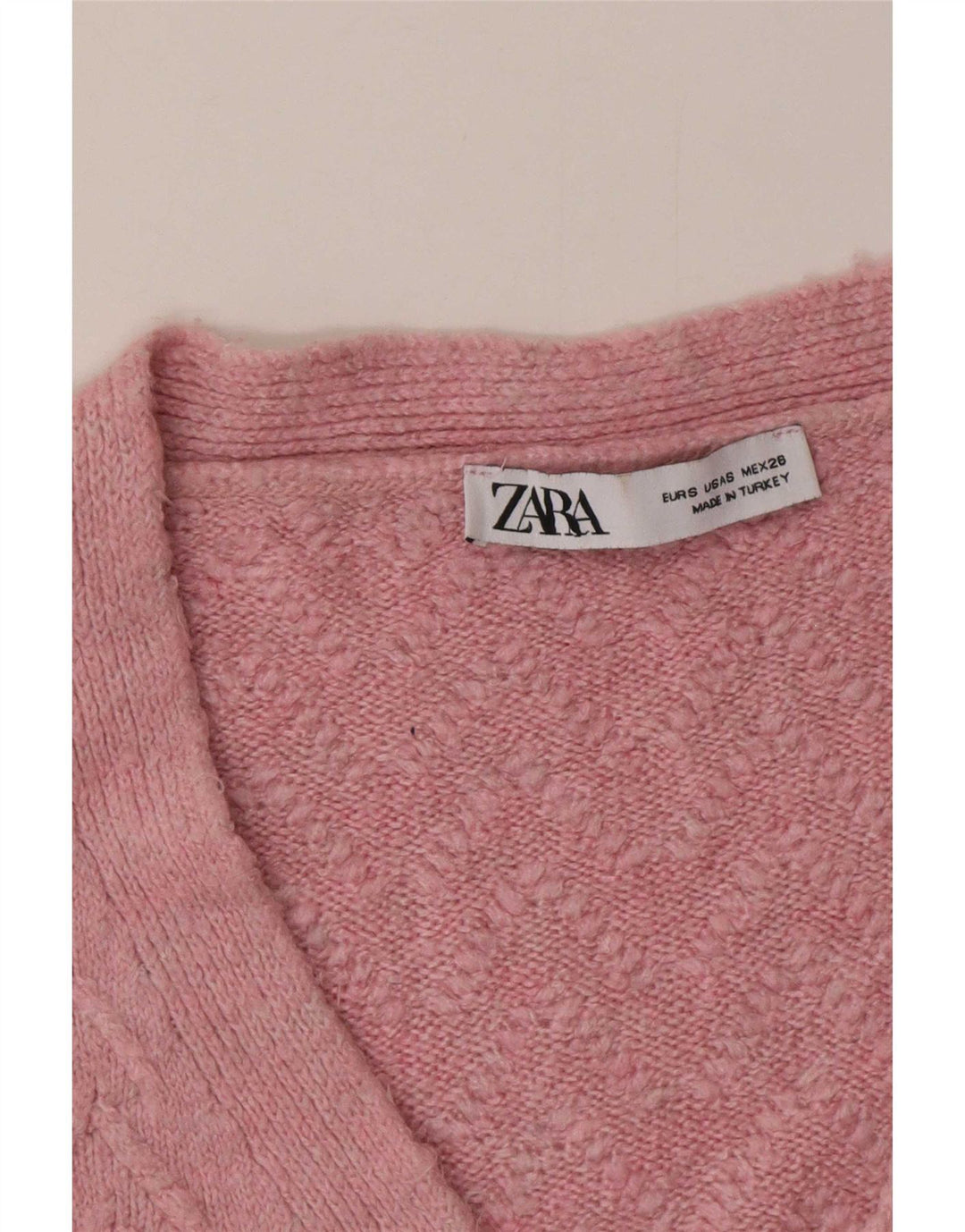 Zara Mujer Suéter Cárdigan Extragrande UK 10 Small Rosa