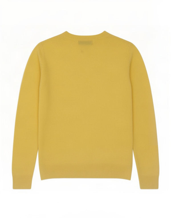 Marks & Spencer Jersey con Cuello Barco para Mujer UK 10 Small Yellow