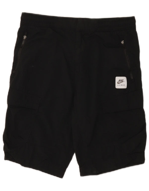 Nike - Pantalones cortos tipo cargo para hombre, talla pequeña, W29, nailon negro