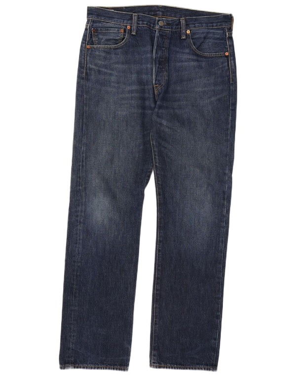 Levi's Jeans rectos 501 para hombre W34 L32 Algodón azul marino
