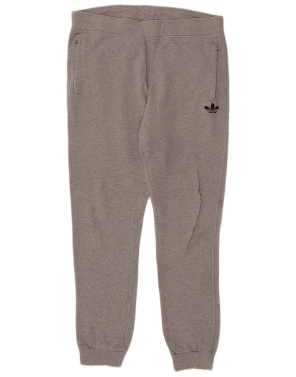 Adidas Hombre Pantalones De Chándal Joggers Grande Gris Moteado De Algodón