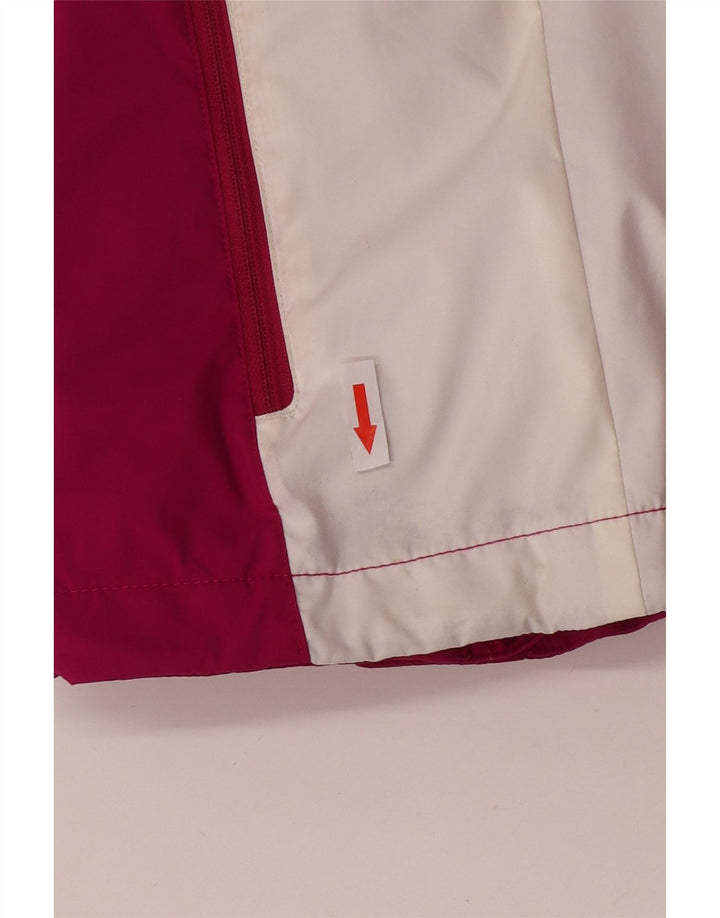 Columbia Chaqueta impermeable Interchange para mujer, nailon con bloques de color rosa, talla 40, talla grande