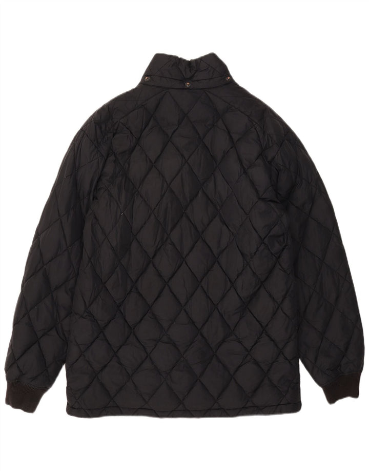 Alberto Aspesi Chaqueta acolchada para hombre UK 36 Small Poliamida negra