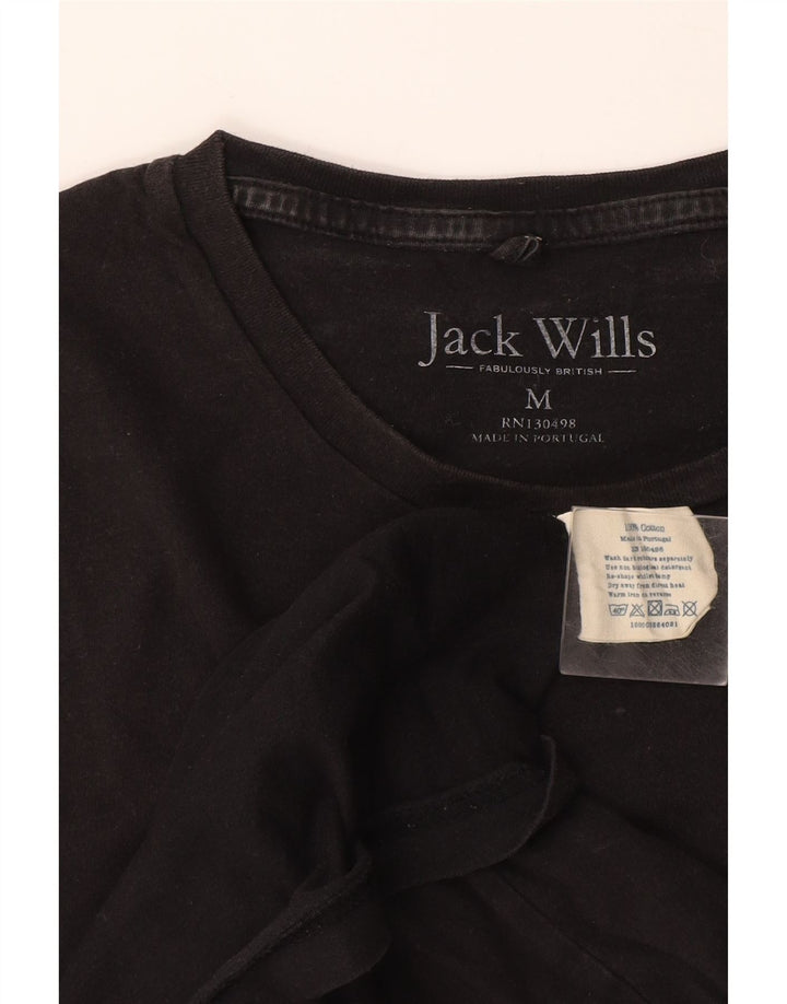Camiseta Jack Wills Hombre Top Medium Negro Algodón