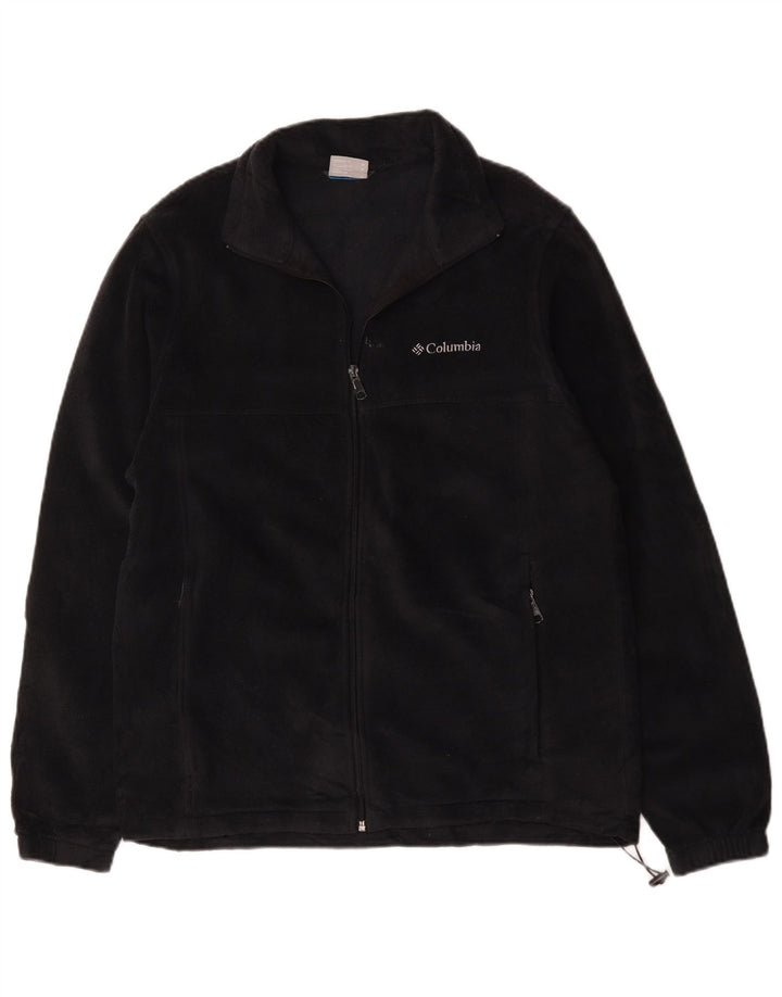 Columbia Chaqueta polar para hombre ES 38 Mediana Poliéster negro