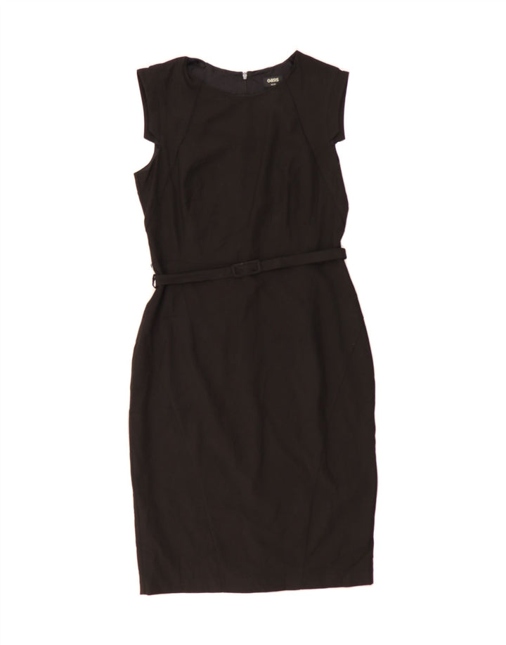 OASIS Womens Bodycon Dress UK 14 Medium  Black Polyester Vintage Oasis and Second-Hand Oasis from Messina Hembry 